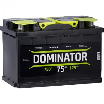 Аккумулятор DOMINATOR 6 СТ 75 Ач 0 LR 750 А ССА