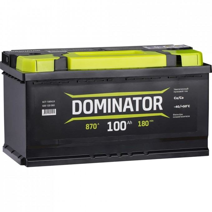 Аккумулятор DOMINATOR 6 СТ 100 Ач 0 LR 870 А ССА 600120060